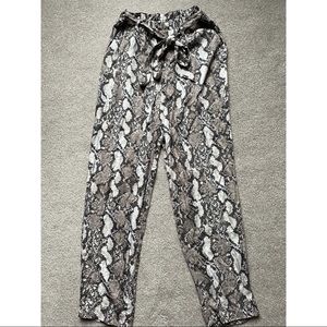 Boho snakeskin pants